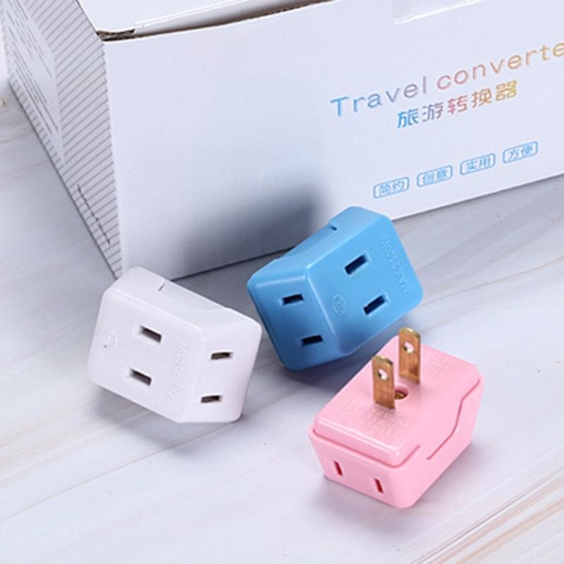 Mehrere Länder Reiseadapter mit 3 AC-Steckdosen Stromstecker-Erweiterung für Homeoffice und internationale Reisen