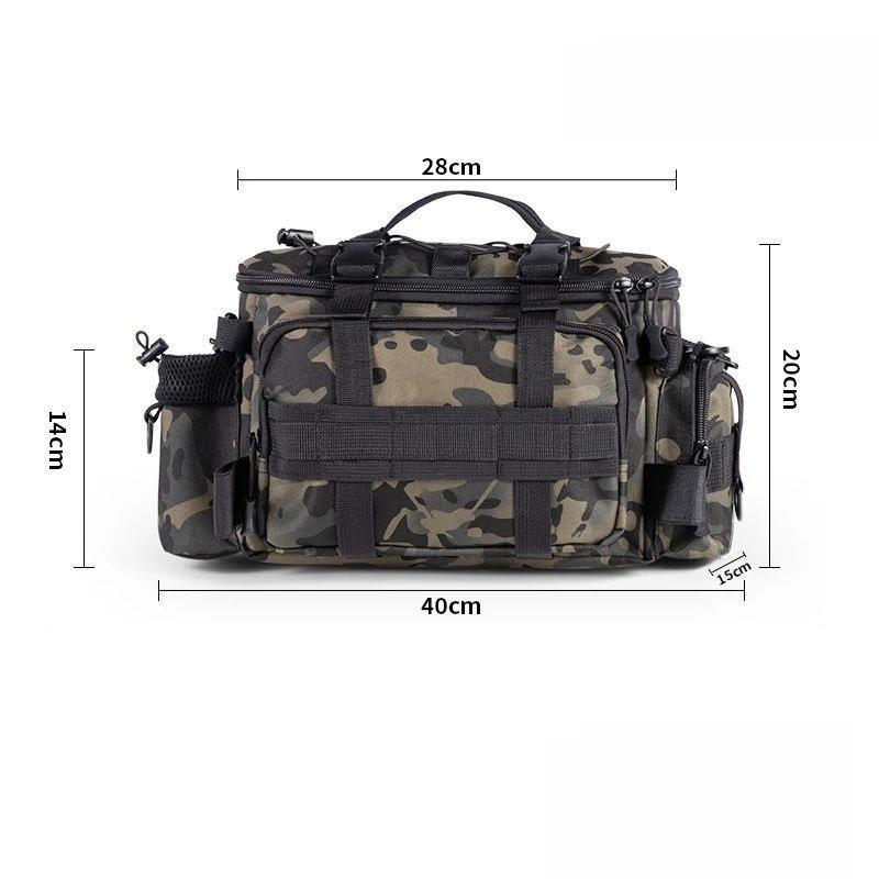 Medium and large fishing gear, shoulder bag, storage bag, portable fishing rod rack, outdoor sports bag, flying fish