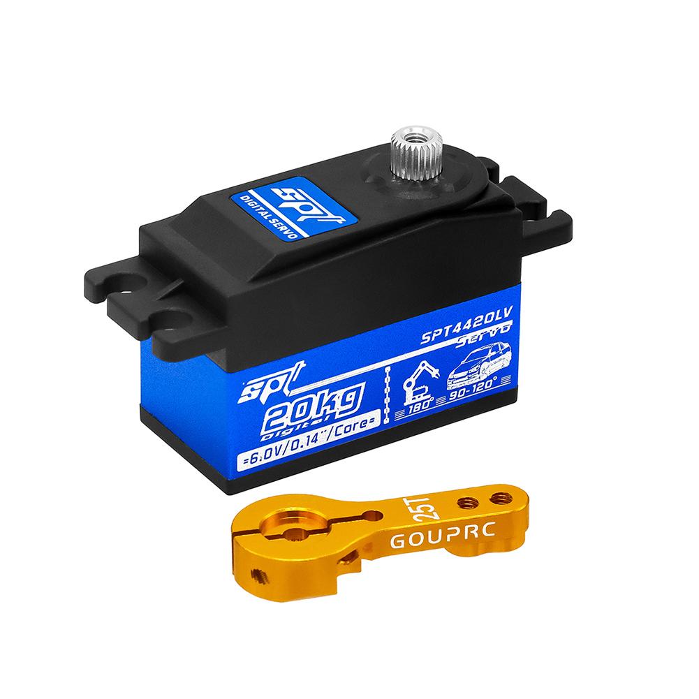 20kg RC Digital Micro Servo with Steering Servo Arm Mini Servo for 1/10 RC Car for Tamiya Kyosho On-Road Touring Drift Car/Boat