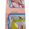 Used 9212 Twilly 7955 Motif Rose Blue Jaune Multicolor Set of 2, Unused Story Silk Women's from Japan AUTHENTIC