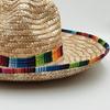 Natural Woven Straw Sombrero Hat Festival Design  Breathable Mexico Sun Hat For Beach Party Family Gathering Activity