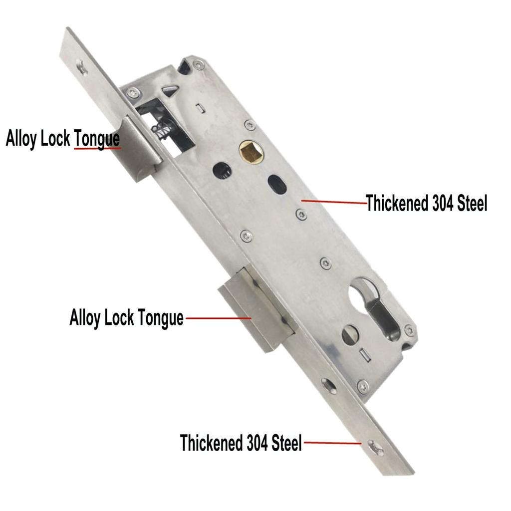 85 35mm keyless double tongue socket door lock suitable for frame door universal anti-rust lock body on the left and right