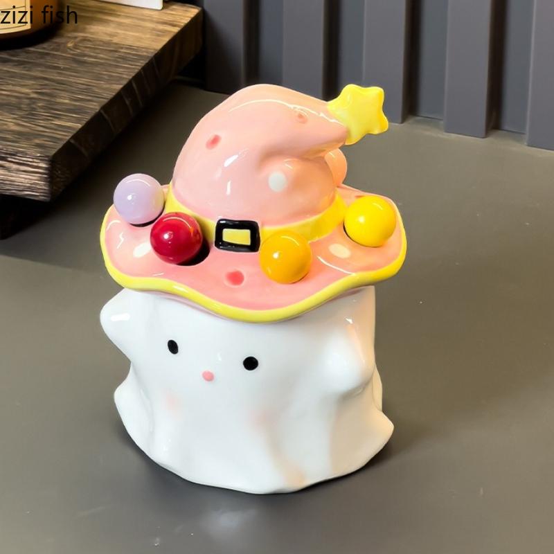 Strawberry Fruit Plate Ceramic Dessert Bowl Decorative Plate Snack Bowl Pastry Plates Toothpick Holder Fruit Fork Storage Jar