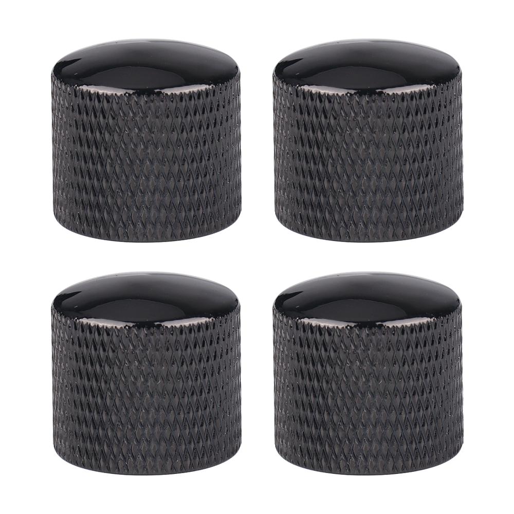 3pcs/4pcs Metal/Plastic 6mm Dome/Flat top Tone Guitar Volume Tone Knobs Potentiometer Control Knobs For Electric Guitar Bass