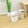 HMA76-1Pcs Mini Flip Cover Trash Can Dustbin Miniature Toy Model Scene Doll House Accessories Simulation Mini Waste Bin