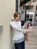 Elegant Korean-Style Long-Sleeve Ballet T-Shirt for Women