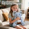 A Cute 40cm Sitting Elephant Plush Toy For Birthday Companionship And Comfort.