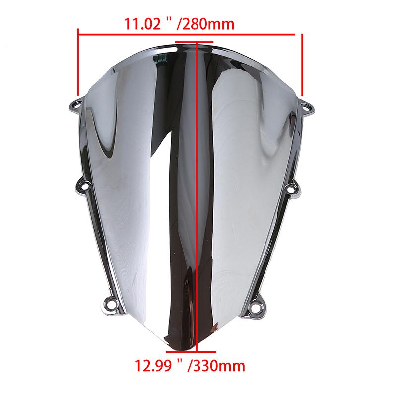 Windshield Double Bubble Motorbike Iridium Windscreen Racing Sport Bike Fairing Fit for Honda CBR600RR 2007-2012