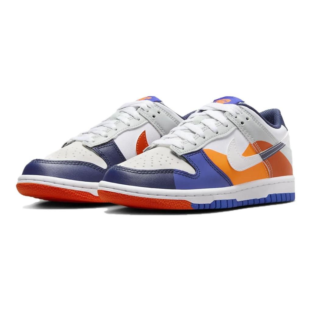 Nike Dunk Low GS Upside Down Kids Sneakers Multi-Color White Light-Silver FQ7674-100