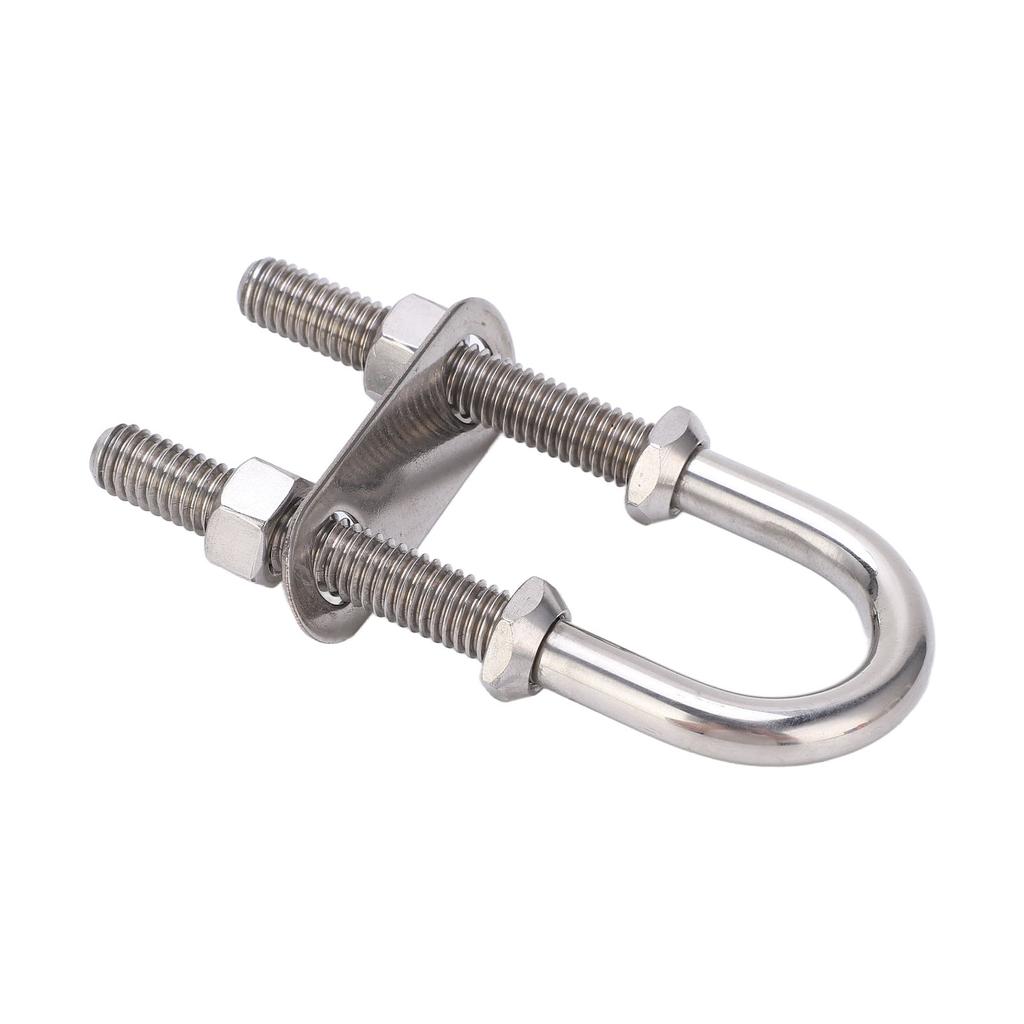 Marine U Shape Bolt Bow Eye 304 Stainless Steel Silver Rust Resistant Boat Yacht Hardware