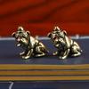 Cute Pet Dog Brass Figurines Shar Pei Animal Desk Decoration Home Decor Gift