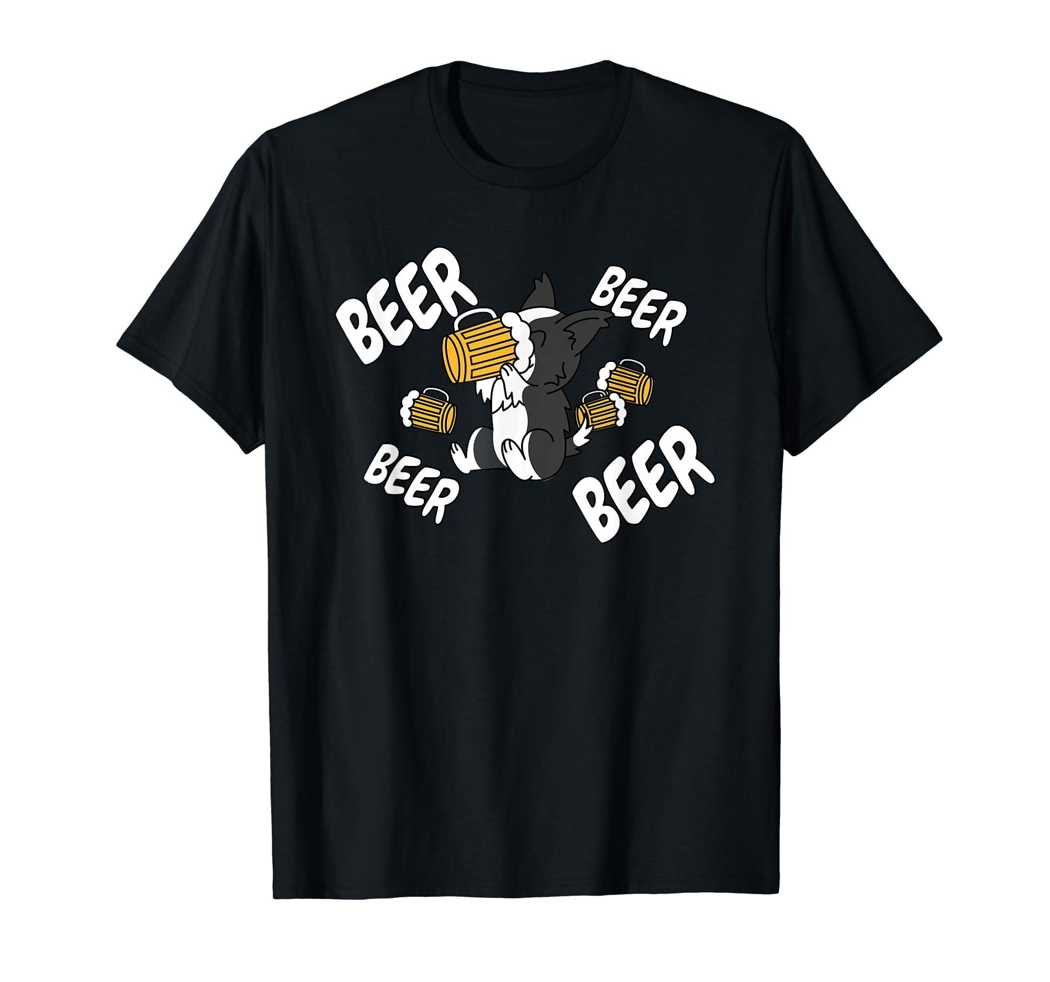 

Beer Border Collie Dog T-Shirt