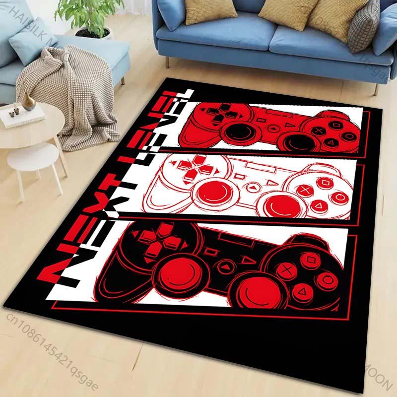 1PC Controller Gaming Theme Carpet for Living Room Bedroom Sofa Home Decor Rus Non-slip Floor Mat Luxury Gift Multiple Sizes
