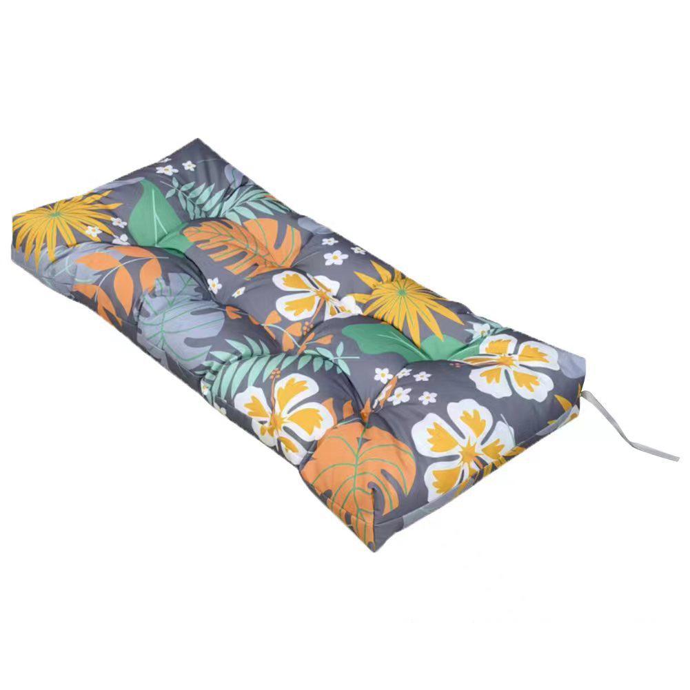 3 Seater Home Garden Lounger Bench Cushion Outdoor Patio Park Swing Chair Cushions Classic Solid Color Long Pillow Cushions
