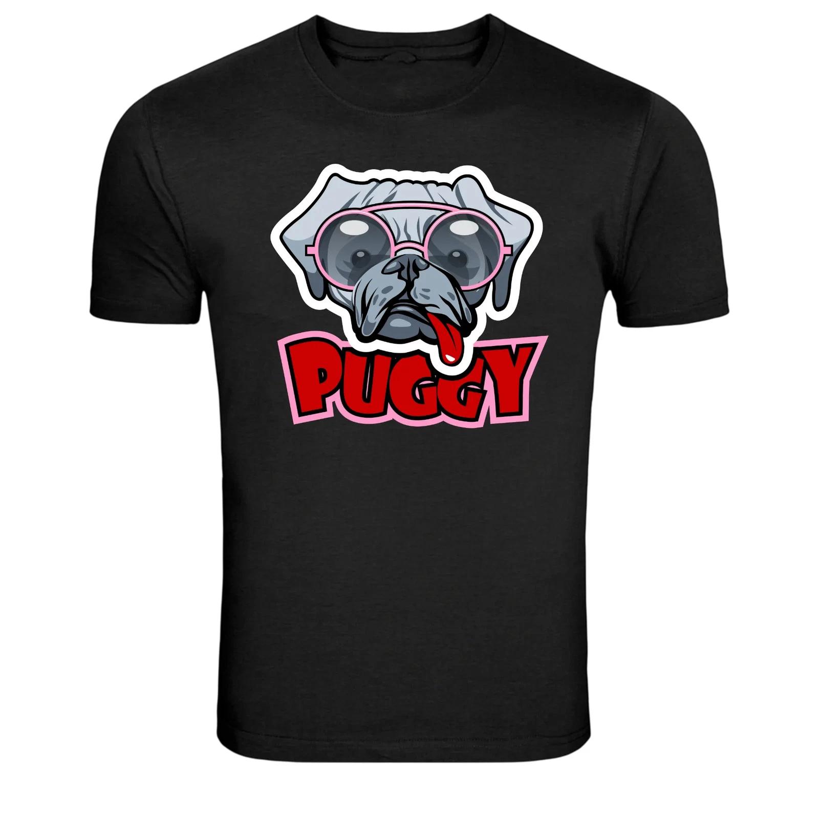 Cool Pug Dog With Glasses Funny Pet Graphic T-Shirt XXL
