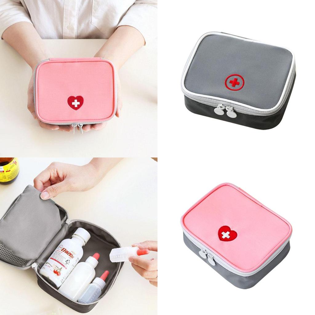 Borsa Portatile Quadrata Mini Multifunzionale per Conservazione Pillole, Farmaci e Cosmetici