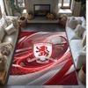 Middlesbrough FC Piłka Nożna Wzór Piłkarski Miękki Dywanik do Pokoju Niepoślizgowy Dywanik Podłogowy Wewnętrzny Mata Dekoracyjna Sportowa do Sypialni