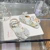 Children's luminous sandals 2026 season children's lights bow princess shoes lights rhinestone hollow sandals