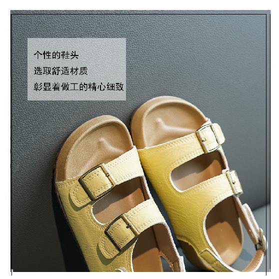 New Summer Children's Sandals Korean Style Soft Sole Beach Shoes for Kids Girls Open-Toe Casual Shoes
