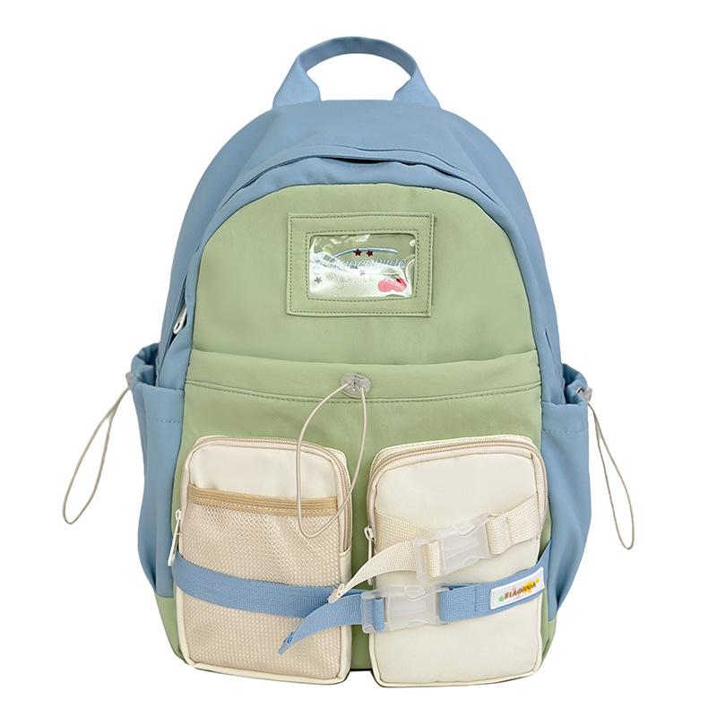 School bag Mori dopamine color matching backpack for junior high school students Small fresh school bag Versatile high value American shoulder bag