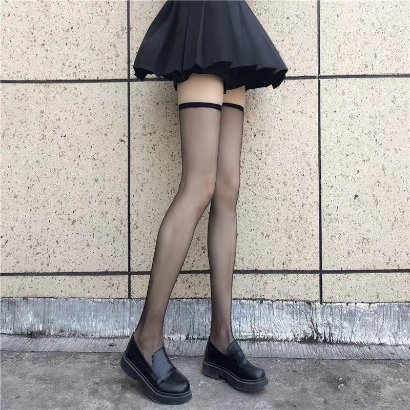 Women's Ultra-Thin Non-Slip Flesh-Colored Thigh-High Stockings