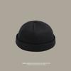 Vintage Style Brimless Docker Cap Adjustable Dome Melon Cap Unisex Brimless Hat  Street Hip Hop
