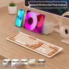 Silent Wireless/Wired Keyboard & Mouse Set for Girls - Ideal for Laptops, Office & Home Use.