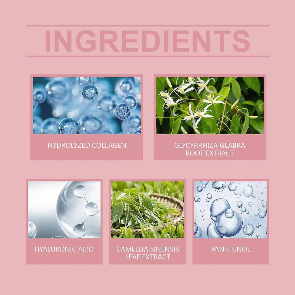 Hoygi Collagen Moisturizing Anti-Wrinkle Face Mask (Boxed) Moisturizing, Nourishing, And Hydrating 3-In-1 Smooth Facial Skin Mask