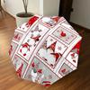 1PC Christmas, Gnomes Automatic Open/Close Umbrella with Windproof, 8-Rib Sturdy Canopy, Durable Ribs, Fashionable Design, Outdoor Accessory, Fun Prin