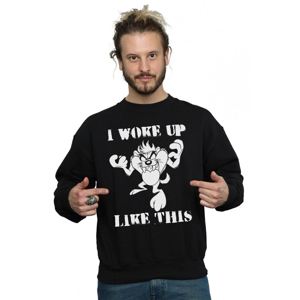 Looney Tunes Mens Taz I Woke Up Like This Sweatshirt