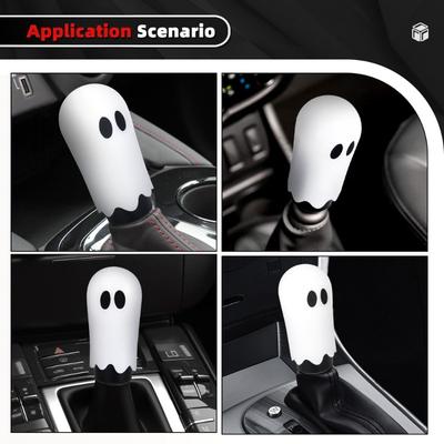 Automotive Gear Shift Manual Knobs Lever Halloween Ghost Shift Knob Aluminum Weighted With Adapters M8 M10 M12