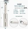 Deep Hole Internal Thread Milling Cutter with Coolant, Imperial/Metric Shank, US 11UI/16UI