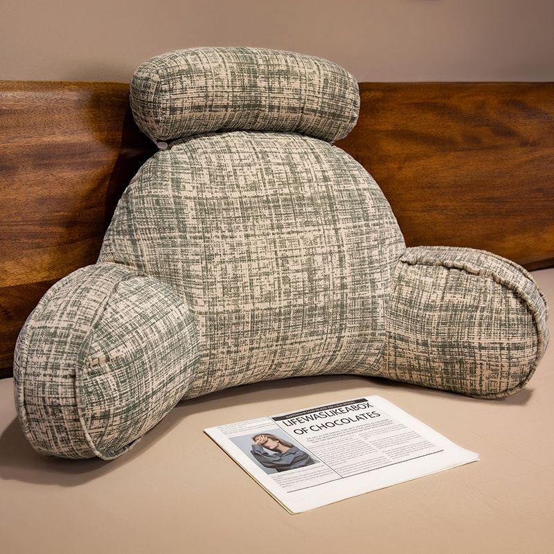 Soft Large Backrest Pillow: Washable Lumbar Support for Bed, Sofa, Dorm, and Pregnant Women