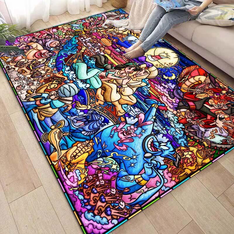 

Jasmine Princess Aladdin Rug, Dreamy Living Room, Children s Room, Ethnic Style Simple Rug 60x90cm