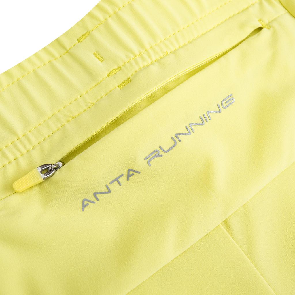 Anta Running Series Woven Shorts Summer 2026 Women shorts Fluorescent-Light-Green 962625501-1