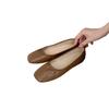Fairy style ballet shoes simple and versatile soft leather soft sole grandma shoes round head comfortable shallow mouth single shoes female
