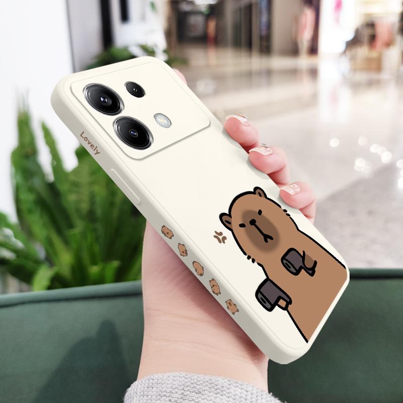 

Clever Capybara Phone Case For Xiaomi Poco F8 F7 X7 X6 F6 M6 M5 M5S F5 X5 F4 X4 M4 F3 M3 X3 Pro 4G 5G GT Silicone Cover Poco X7 Pro