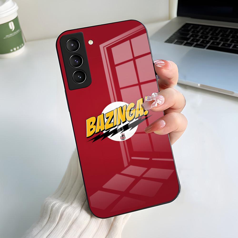 America TV The Big B-Bang Theory Phone Case For Samsung S25 S24 FE S23 S22 S21 Plus S20 Ultra Note20Ultra Black Glass Cover