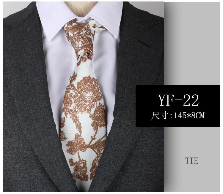 

Printed Tie Men S Imitation Silk Soft Pattern Retro Casual Dress Suit Neck Accessories Hand Tie