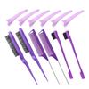 12pcs Hair Styling Comb Set Teasing Hair Brush Triple Teasing Comb Dual Side Edge Brush Comb Pintail Design Hairstyles for Women
