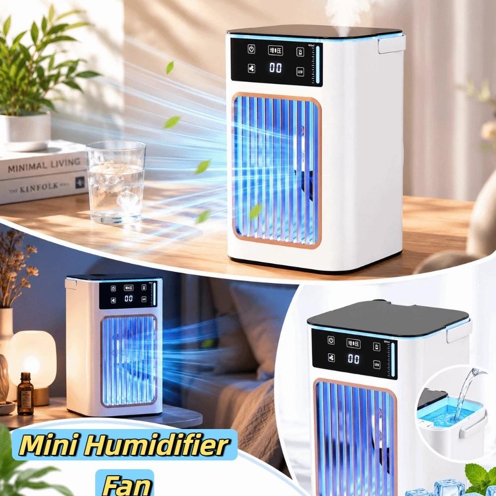Gentle Cool Airflow Multifunctional Desktop Cooling Fan Fine Mist Humidifier Fan Hot Weather