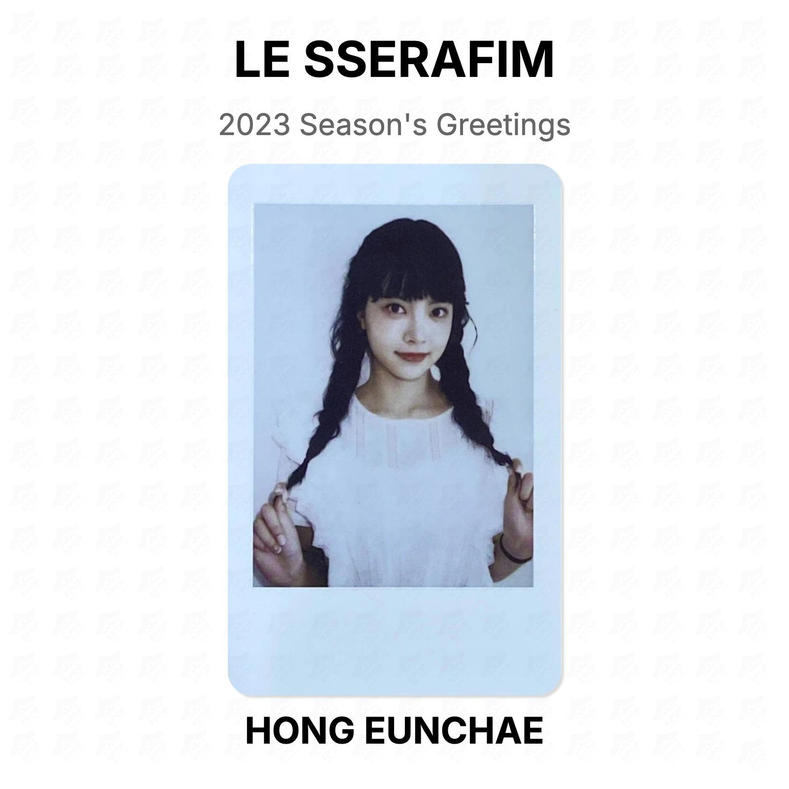 LE SSERAFIM 2023 Season s Greetings Official Photocard HONG EUNCHAE 02