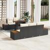 VidaXL 6-Piece Garden Dining Set with Poly Rattan and Acacia Cushions 3350024