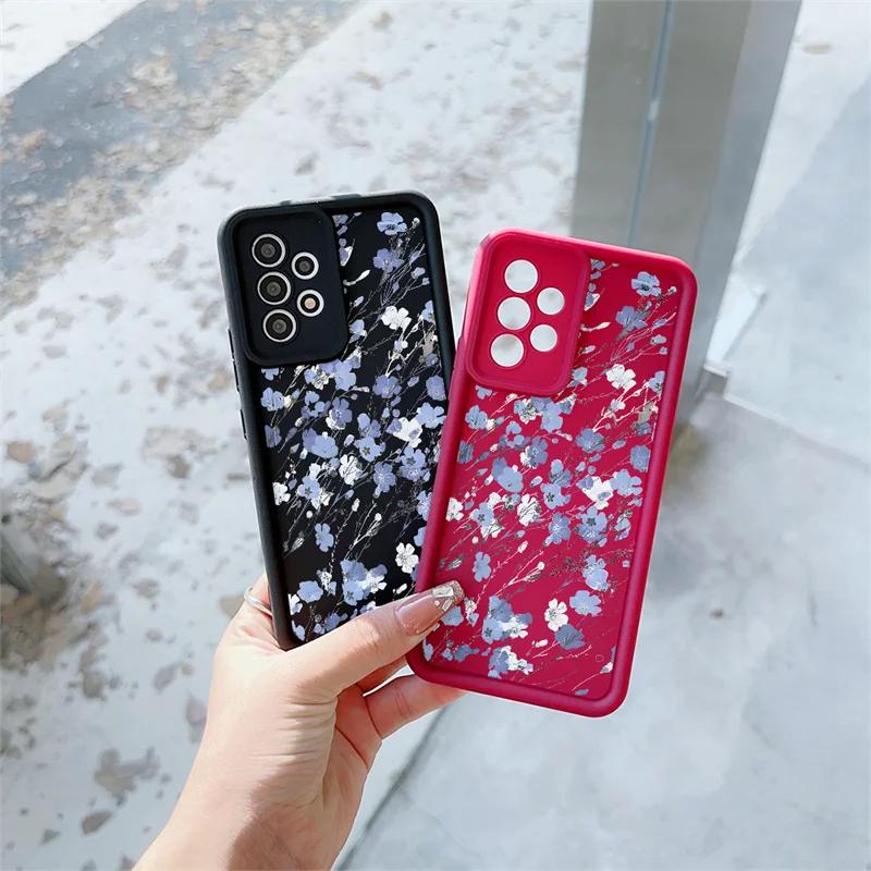 Case For Google Pixel 9 8 7 8A 7A Pro XL 9Pro 7Pro 8Pro 9ProXL Cover Small Flowers Silicone Retro Protection