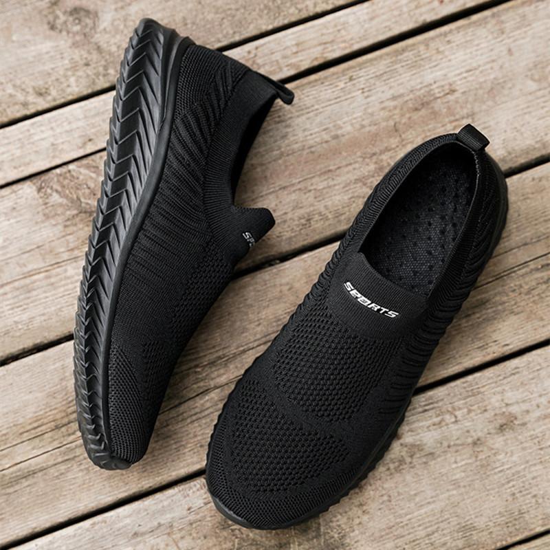 Men Shoes Slip On Loafers Lazy Shoes Lightweight Breathable Men Sneakers Fashion Mesh Casual Shoes Men Tenis Running Sneakers