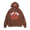 24 Street Spider Web 555 3D Puff Sweatshirt Pants Set Unisex High Casual Sporty