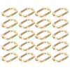 20 ks Oválná pružinová spona 23 mm Legované karabiny Klip pro tašky Kabelky Kroužek na klíče Popruh Zlatá