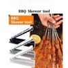 1PC Pinchos Fabricante de Kebab Pinchos para Barbacoa Pinchos para Barbacoa al Aire Libre Herramientas para Carne