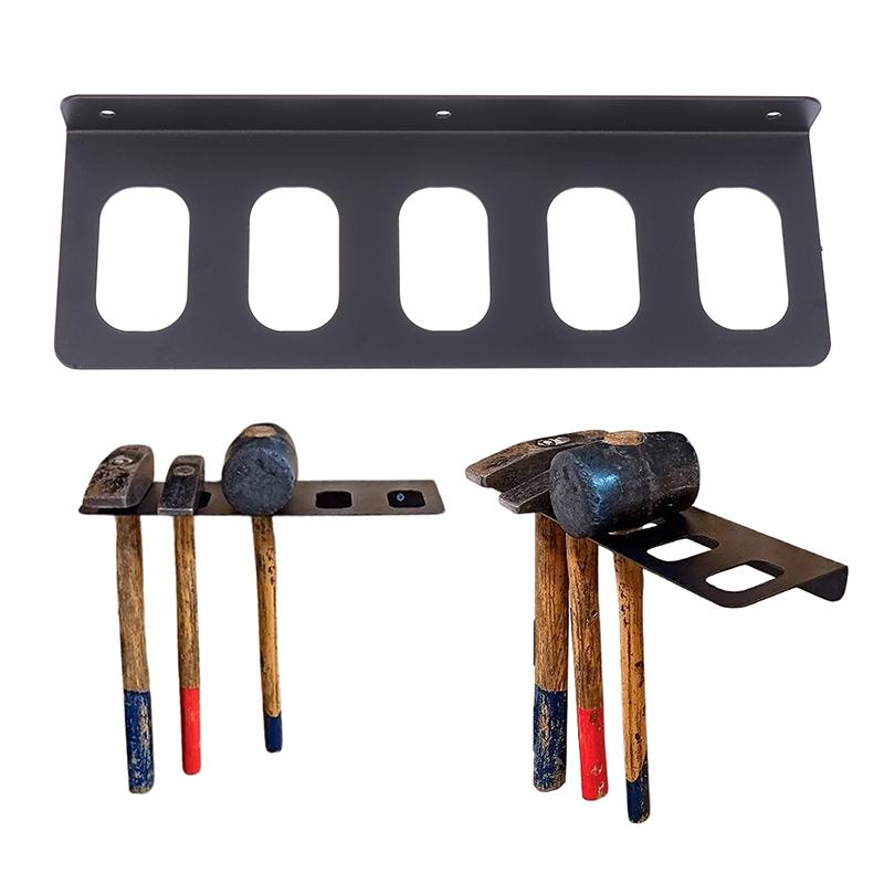 Supporto Metallico Robusto per Martello Staffa Portautensili da Parete Rack Organizzatore per Officina Garage Uso Domestico Capanno