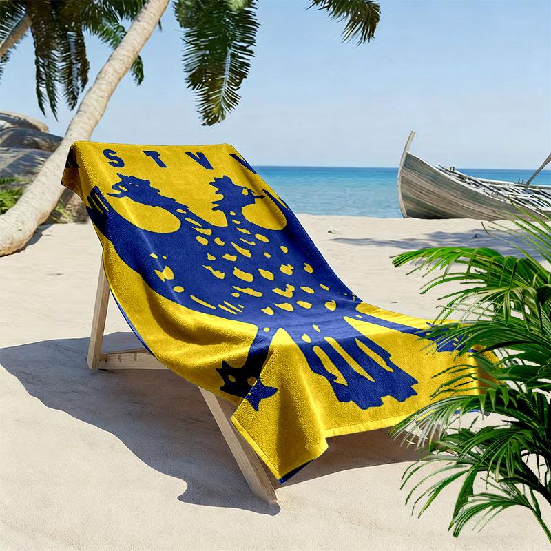 STVV Print Beach Towel, Large Soft Quick Dry Towel for Beach Camping Swimming